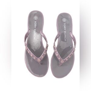 Tory Burch Studded Jelly Flip Flops
